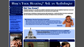 What Howsyourhearing.com website looked like in 2016 (7 years ago)