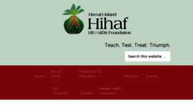 What Hihaf.org website looked like in 2016 (7 years ago)