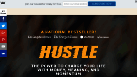 What Hustlegeneration.com website looked like in 2016 (7 years ago)