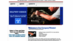 What Halfway-garage.co.uk website looked like in 2016 (7 years ago)