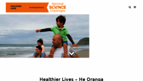 What Healthierlives.co.nz website looked like in 2016 (7 years ago)