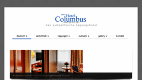 What Hotel-columbus.de website looked like in 2016 (7 years ago)
