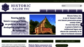 What Historicsalem.org website looked like in 2016 (7 years ago)
