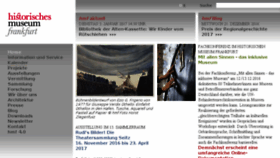 What Historisches-museum-frankfurt.de website looked like in 2016 (7 years ago)
