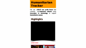 What Humanitariantracker.org website looked like in 2016 (7 years ago)