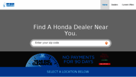 What Hondadealersofnewengland.com website looked like in 2016 (7 years ago)