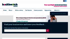 What Healthwatchsuffolk.co.uk website looked like in 2016 (7 years ago)
