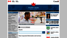 What Health.gc.ca website looked like in 2016 (7 years ago)