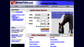 What Horsetopia.com website looked like in 2016 (7 years ago)
