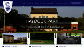 What Haydockparkgc.co.uk website looked like in 2016 (7 years ago)