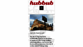 What Hubbubcafebar.com website looked like in 2016 (7 years ago)