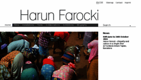What Harunfarocki.de website looked like in 2016 (7 years ago)