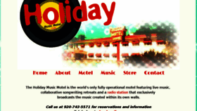 What Holidaymusicmotel.com website looked like in 2016 (7 years ago)
