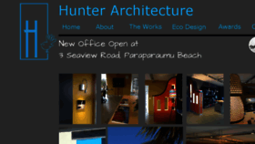 What Hunterarchitecture.co.nz website looked like in 2016 (7 years ago)