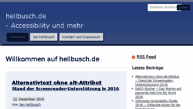 What Hellbusch.de website looked like in 2016 (7 years ago)
