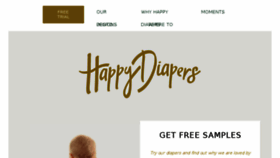 What Happydiapers.com website looked like in 2017 (7 years ago)