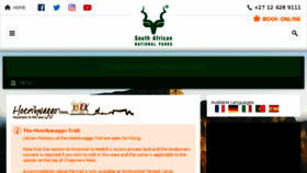 What Hoerikwaggo.com website looked like in 2017 (8 years ago)