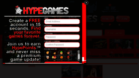 What Hypegames.com website looked like in 2017 (7 years ago)