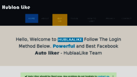 What Hublaalike.com website looked like in 2017 (7 years ago)