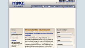 What Hakeindustries.com website looked like in 2017 (7 years ago)