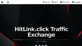 What Hitlink.click website looked like in 2017 (7 years ago)