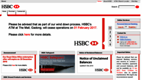 What Hsbc.com.bn website looked like in 2017 (7 years ago)