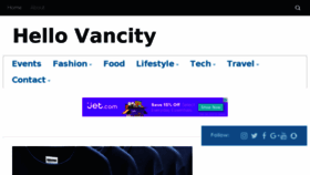 What Hellovancity.com website looked like in 2017 (7 years ago)