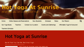 What Hotyogaatsunrise.com website looked like in 2017 (7 years ago)