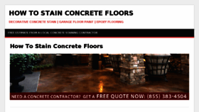 What Howtostainconcretefloors.com website looked like in 2017 (7 years ago)