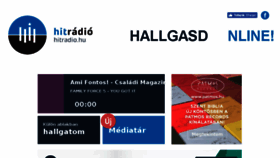 What Hitradio.hu website looked like in 2017 (7 years ago)