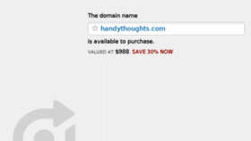 What Handythoughts.com website looked like in 2017 (7 years ago)