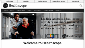 What Healthscope.com.au website looked like in 2017 (7 years ago)