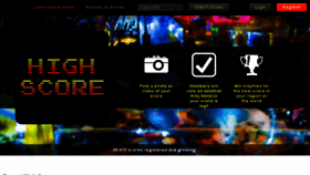 What Highscore.com website looked like in 2017 (7 years ago)