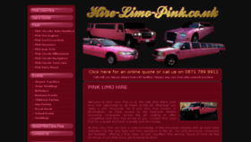 What Hire-limo-pink.co.uk website looked like in 2017 (7 years ago)