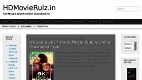 What Hdmovierulz.in website looked like in 2017 (7 years ago)