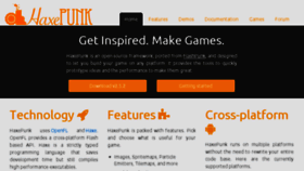 What Haxepunk.com website looked like in 2017 (7 years ago)