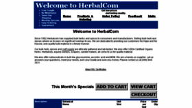 What Herbalcom.com website looked like in 2017 (7 years ago)