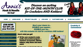 What Hookandneedleclub.com website looked like in 2017 (7 years ago)