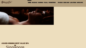 What Healingtouchspa.com website looked like in 2017 (8 years ago)