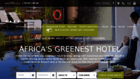 What Hotelverde.co.za website looked like in 2017 (7 years ago)