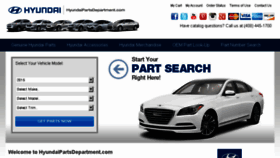 What Hyundaipartsdepartment.com website looked like in 2017 (7 years ago)