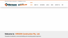 What Hirison.com.au website looked like in 2017 (7 years ago)