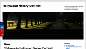 What Hollywoodnotary.net website looked like in 2017 (7 years ago)