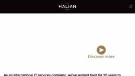 What Halian.com website looked like in 2017 (7 years ago)