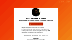 What Hectoromar.me website looked like in 2017 (7 years ago)