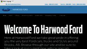 What Harwoodford.com website looked like in 2017 (7 years ago)
