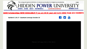 What Hiddenpoweruniversity.com website looked like in 2017 (7 years ago)
