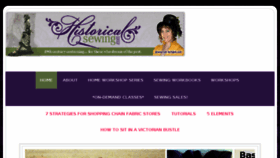 What Historicalsewing.com website looked like in 2017 (7 years ago)