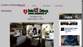 What Heartsdesign.com website looked like in 2017 (7 years ago)