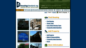 What Housingcleveland.org website looked like in 2017 (7 years ago)